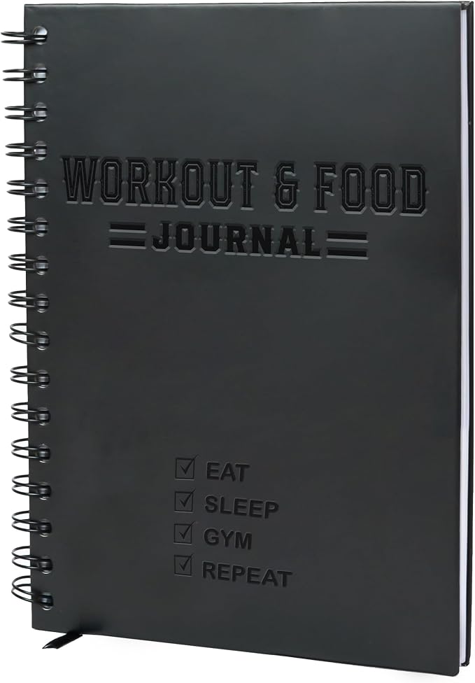 Nextnoid Hardcover Fitness & Food Journal by Nextnoid
