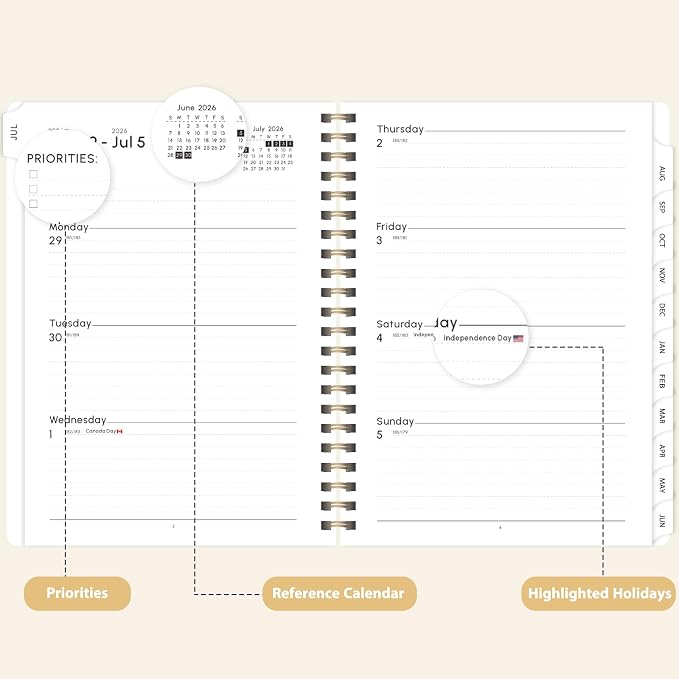 Planner 2026-2027, Weekly and Monthly Academic Planner, July 2026 - Image 3
