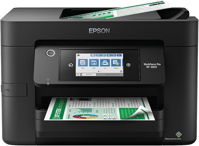 Epson® Workforce® Pro WF-4820 Wireless All-in-One Printer and EcoTank ET-2400 Cartridge-Free Supertank Printer Bundle-DeskLoop Office