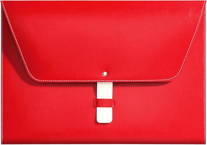 PU Leather A4 File Folder Large Document Holder Waterproof Envelope Folder Case by yufocusqc