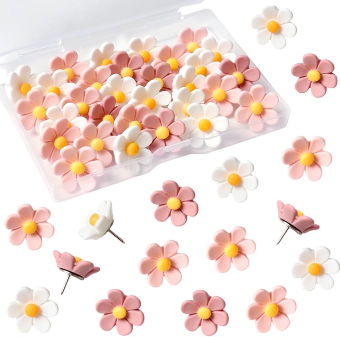 30Pcs Decorative Flower Push Pins by Unknown