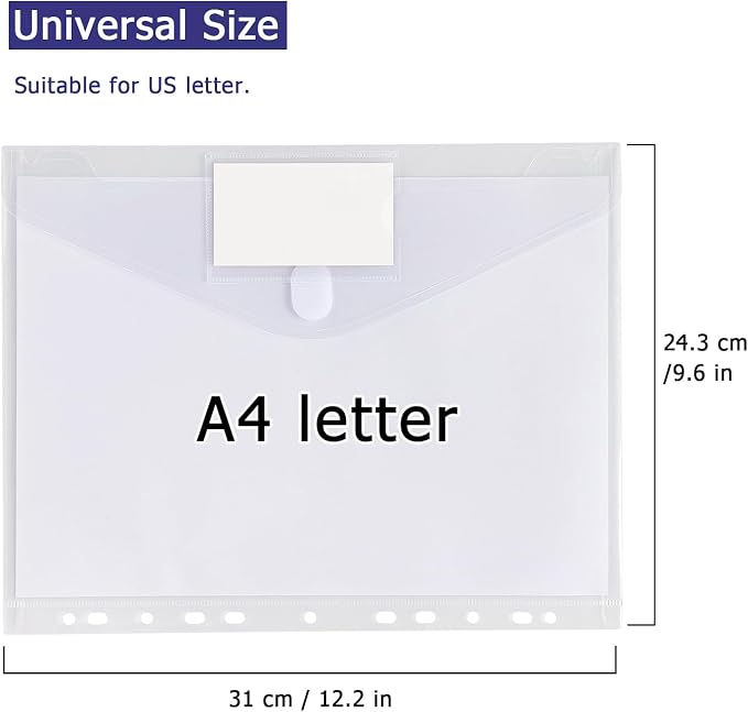 Tamaki 6 Pack Binder Pocket for 11 Ring, Letter Size - Image 3