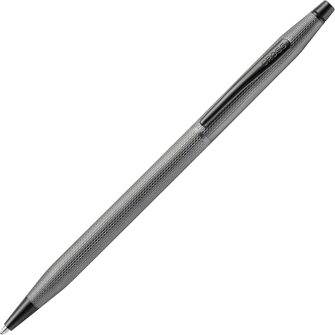Cross Classic Century Slate Gray Engraved Diamond Pattern Ballpoint Pen by Cross