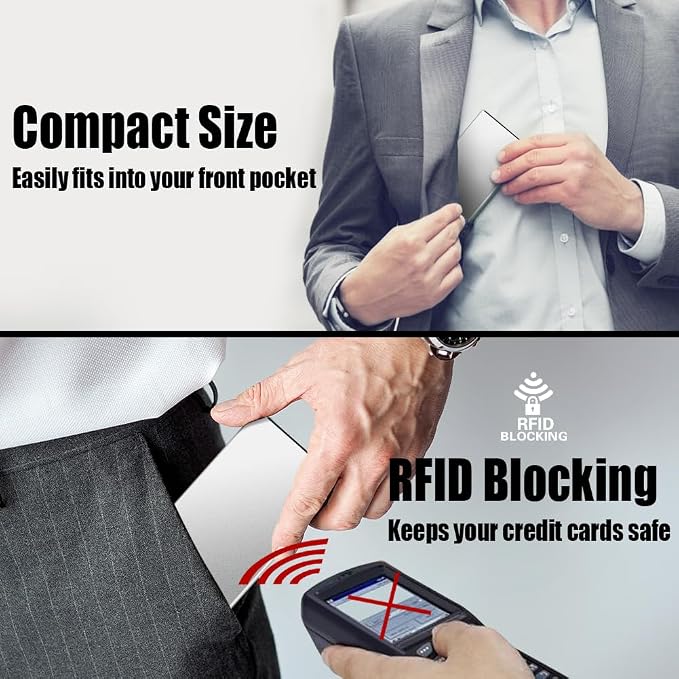 FurArt Slim Minimalist Wallet RFID Credit Card Holder - Image 4