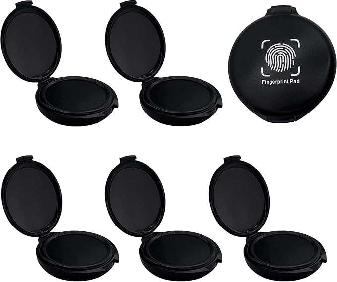 Fingerprint Ink Pad 5 Pack Thumbprint Ink Pad by Keepsweat