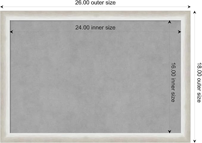Amanti Art Silver Framed Magnetic Board 18x26 Medium Vision Board - Image 3