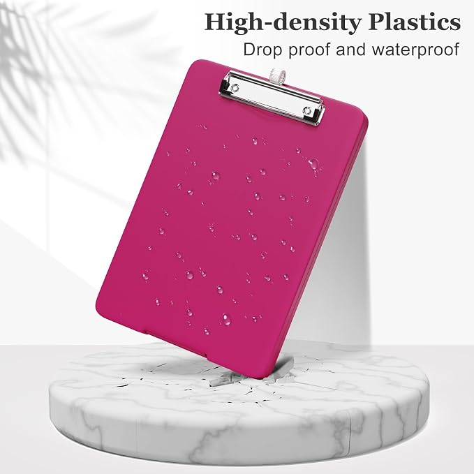 Piasoenc Small Clipboard with Storage, Clip Board with Pen Holder, School & - Image 5