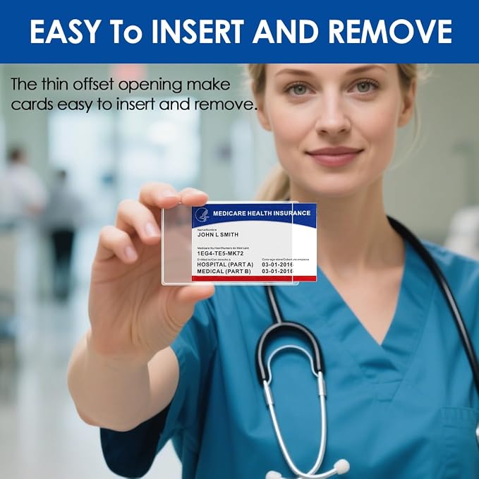 MaxGear Medicare Card Protector Sleeves, 20 Pack | 12 Mil Thickness, - Image 7