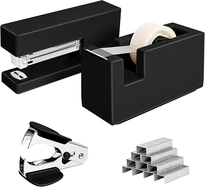 1 Desktop Stapler & 1 Tape Dispenser by Unknown