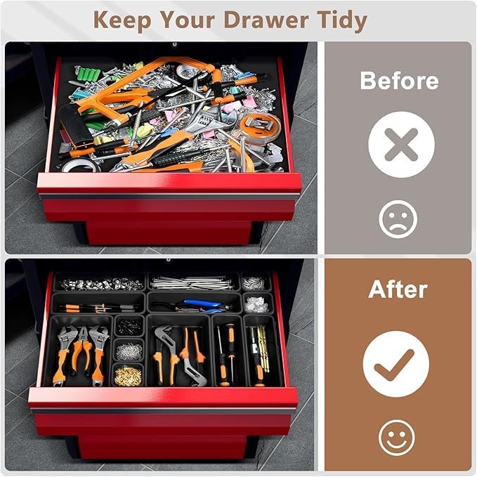 A-LuGei【X-Large Size【5 Pcs】 Tool Box Organizer Tray Divider【Single Size】 Desk - Image 4