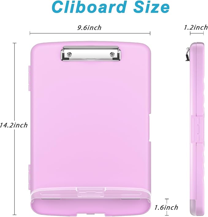 Rimilak Clipboard with Storage, 8.5 x 11'' High Capacity Clip Board, - Image 2