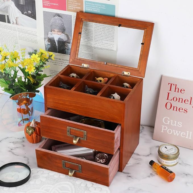 Wooden Storage Box Desk Organizer - Image 5