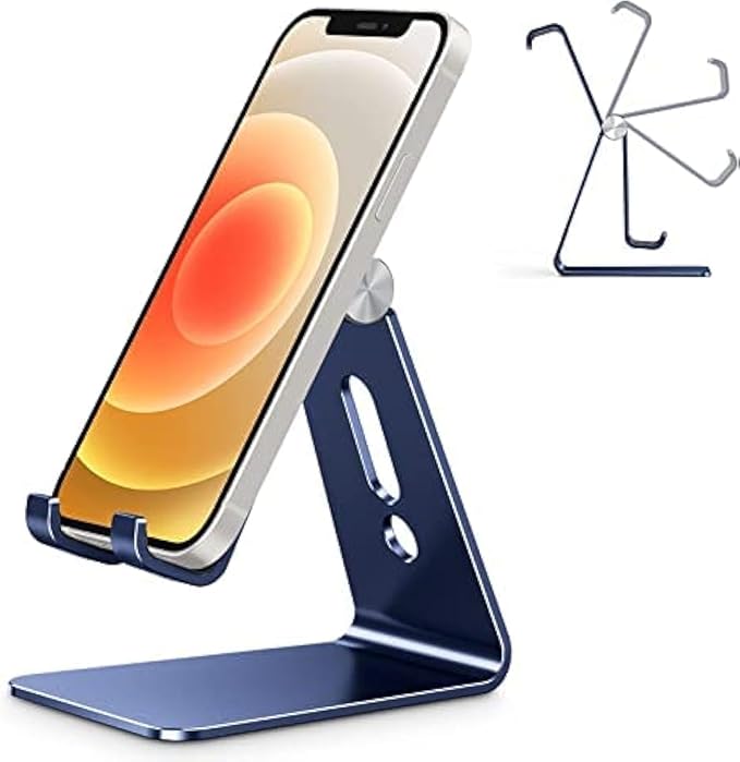 OMOTON Adjustable Cell Phone Stand, C2 Aluminum Desktop Phone Holder Dock by OMOTON