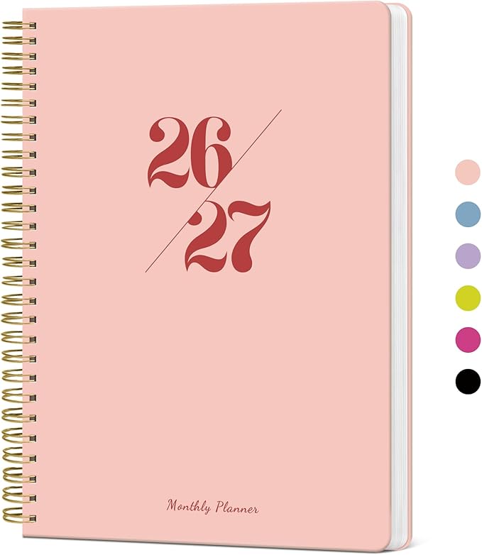 Monthly Planner 2026-2027, 18 Months Calendar Planner 2026-2027, Runs from July by Taja