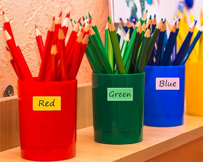 Assorted Colors Waterproof Removable Labels - Image 5