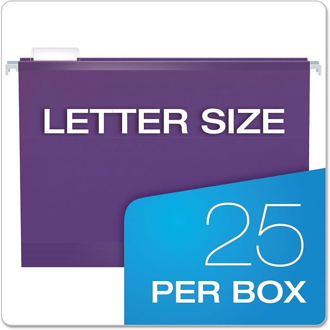 Pendaflex Reinforced Hanging File Folders, Letter Size, 1/5 Cut - Image 5