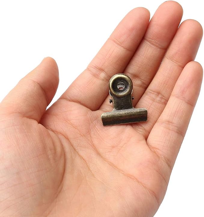 100 Pack Metal Hinge Clips, Small Metal Clip Money Binder Paper Clips - Image 4