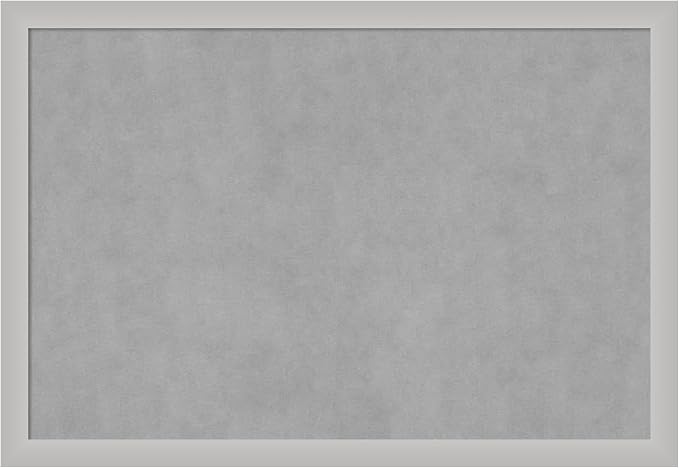 Amanti Art Silver Framed Magnetic Board 27x39 Large Vision Board by AmantiArt