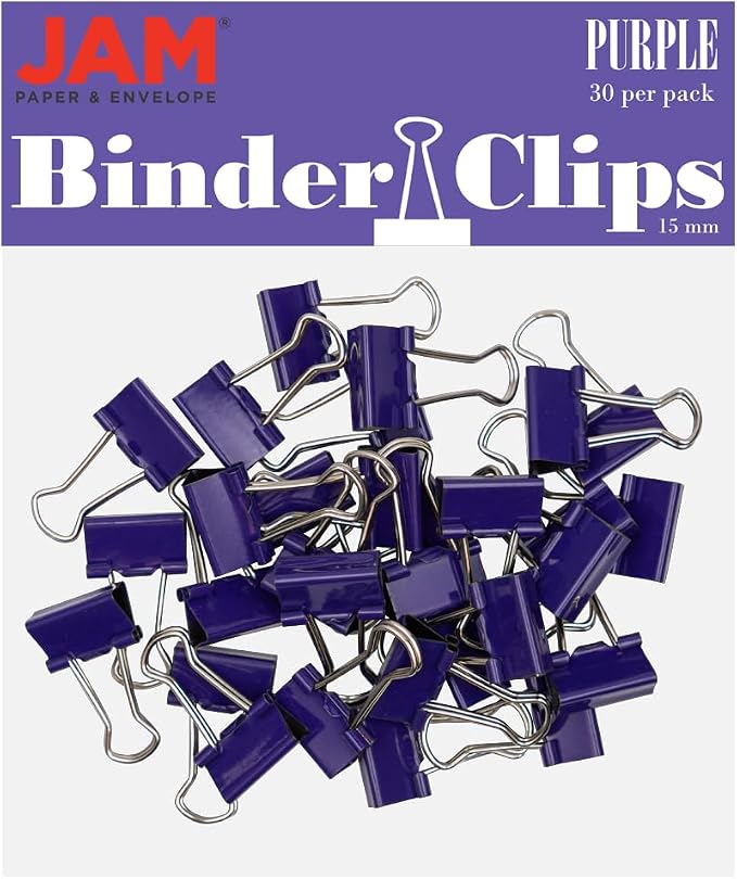 JAM PAPER Colorful Binder Clips by JAMPaper