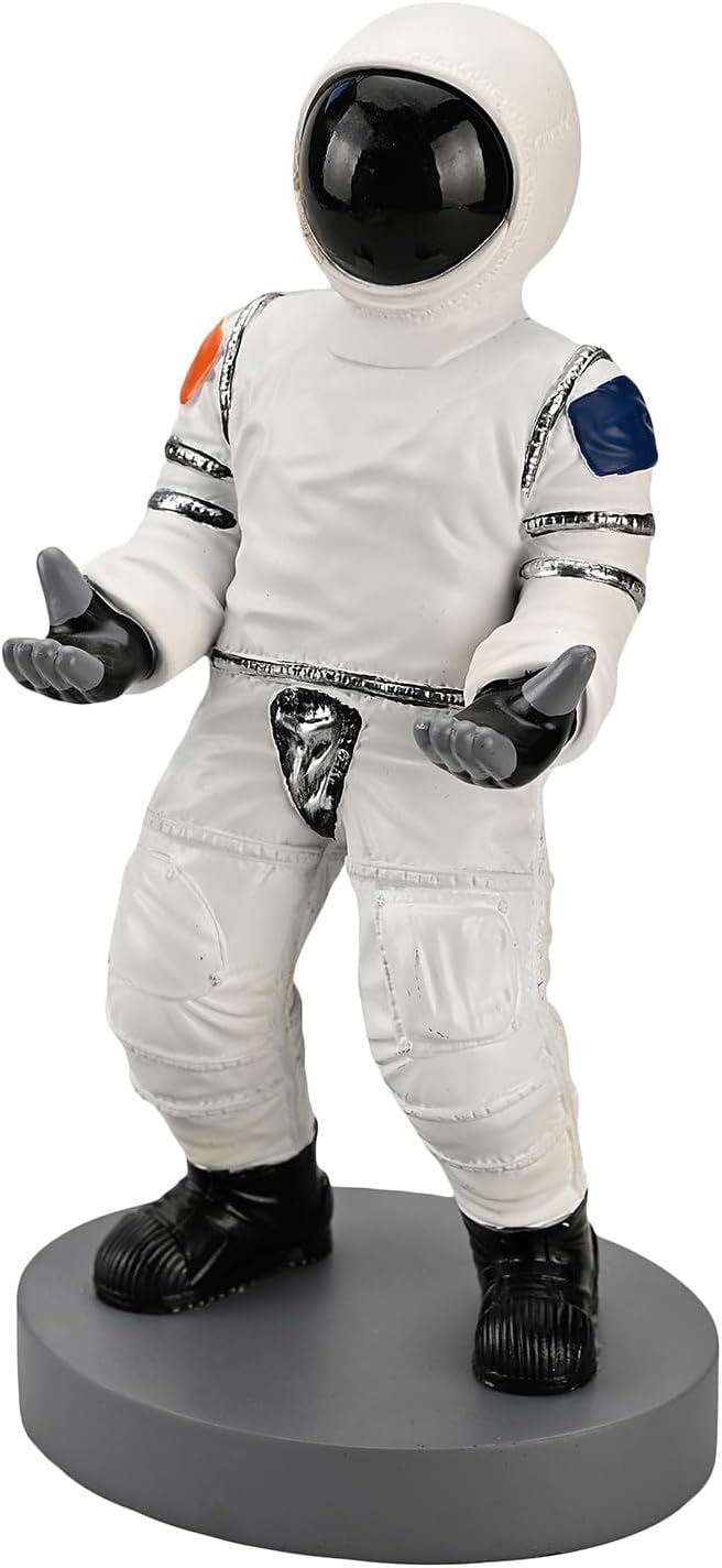 Astronaut Mobile Phone & Pen Holder, Device Stand, Desk Organizer Decorative Pencil Holder (White&Black)-DeskLoop Office