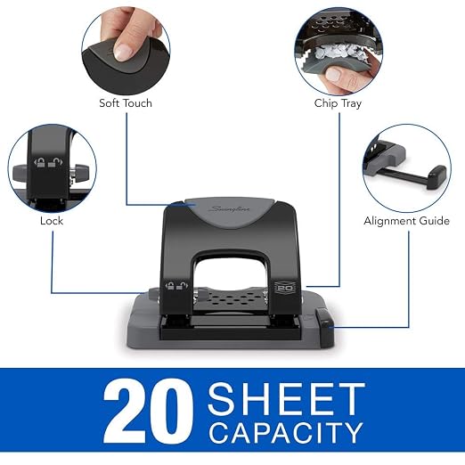 Swingline 2 Hole Punch, Hole Puncher, SmartTouch - Image 2