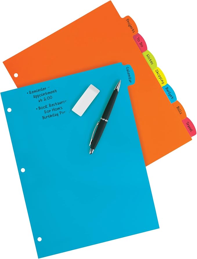 Avery Big Tab Write & Erase Durable Plastic Dividers - Image 2
