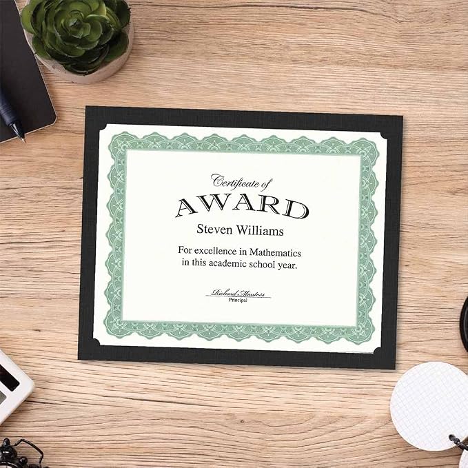 Geographics Black Certificate Holder, 9.5" x 12" - Image 5