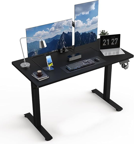 48 * 24 Electric Standing Desk, Adjustable Height Sit Stand Up Desk, Motorized Home Office Computer Gaming Workstation Desk-DeskLoop Office