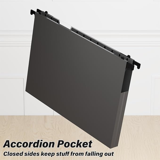 ANSOOK Hanging File Folders Letter Size, Heavy Duty 1" Hang Folder - Image 4