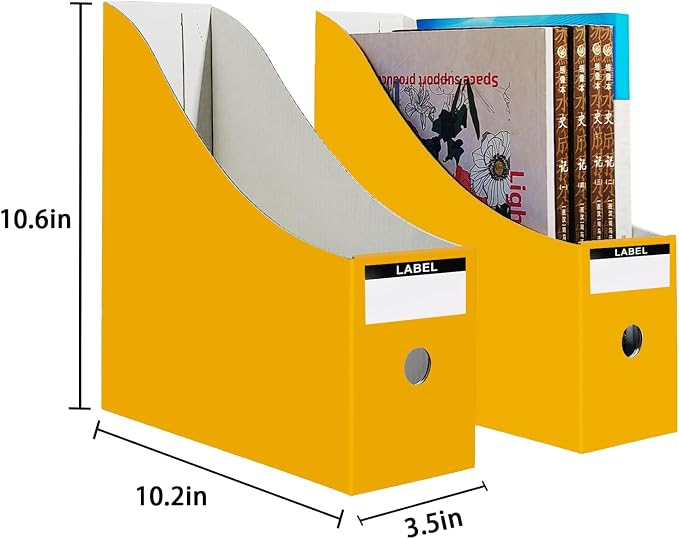 Limitliho 6 Pack Cardboard Magazine Holder - Image 3