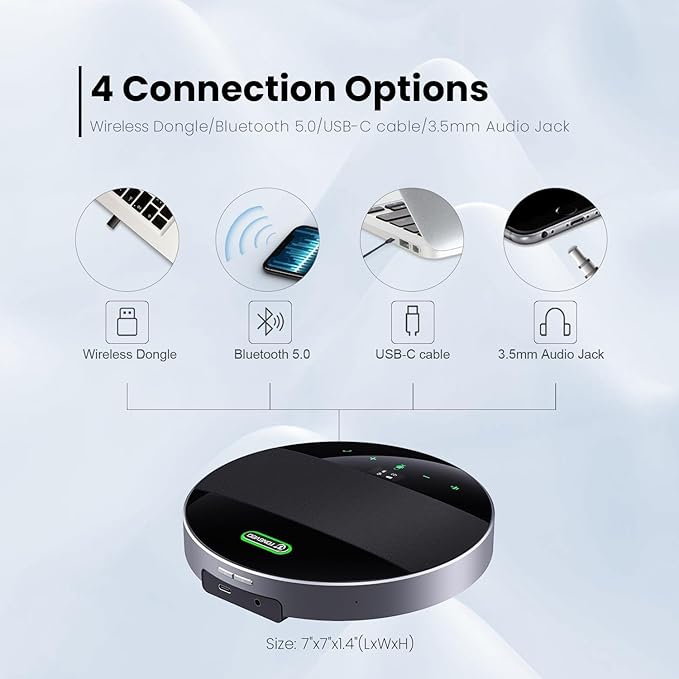 20x Zoom Conference Room Camera System TONGVEO All-in-1 Video and Audio Conferencing System 20X Optical Zoom USB3.0 HDMI PTZ Camera and Conference speaker with microphone Bundle for large Meeting Room-DeskLoop Office