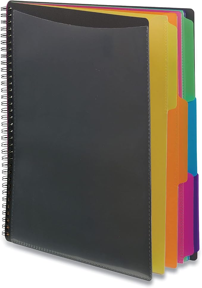 Smead 12 Pocket Poly Project Organizer, Letter Size, 1/3-Cut Tab by SMEAD