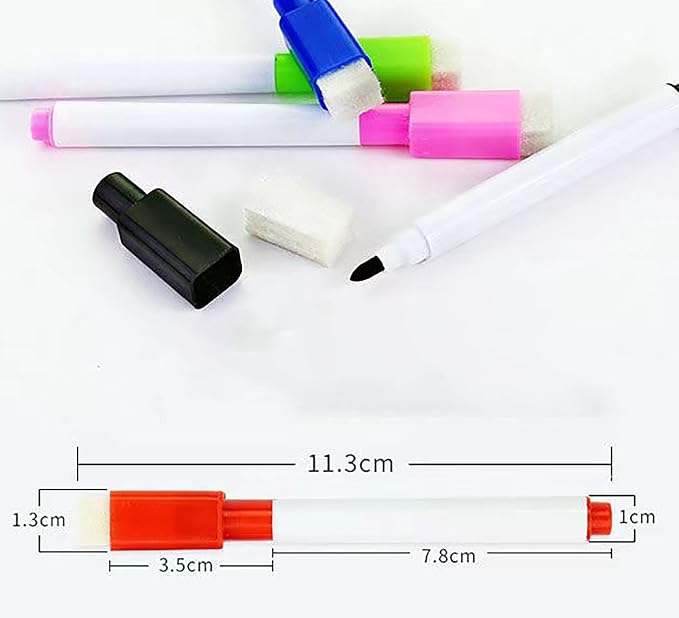 40 Pcs Multicolour Mark Pen, Permanent Dry Erase Wipable Markers Pens - Image 2