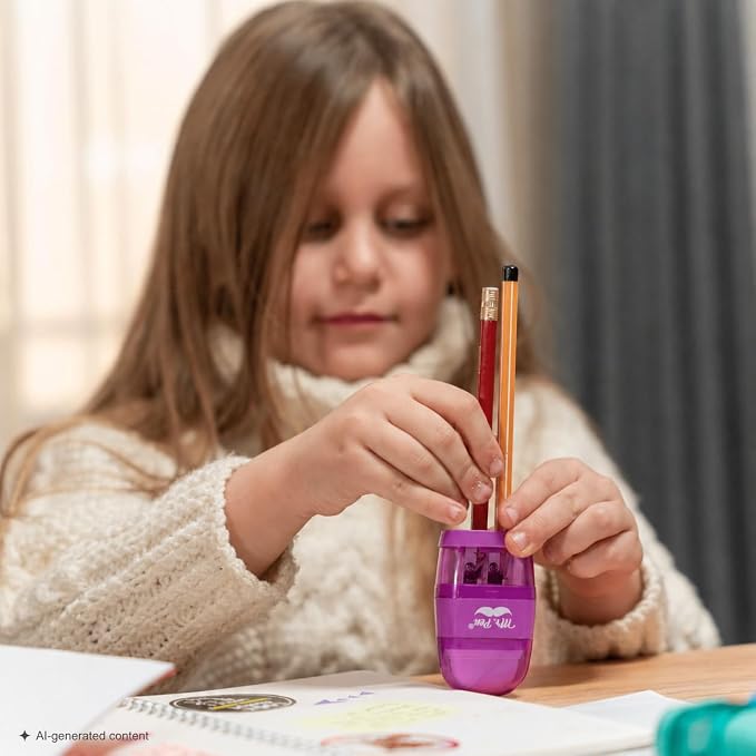 Mr. Pen- Pencil Sharpener & Eraser, 4 Pack | 2-in-1 Manual Sharpeners - Image 9