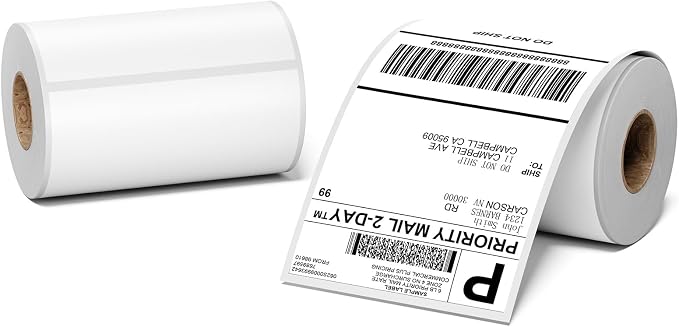 4x6 Thermal Shipping Label, Shipping Address Labels by OmezizyLabelPrinter