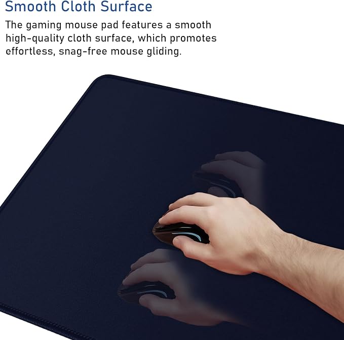 Large Gaming Mouse Pad with Stitched Edges, 47.3 X 23.6 in Desk Pad Durable - Image 5