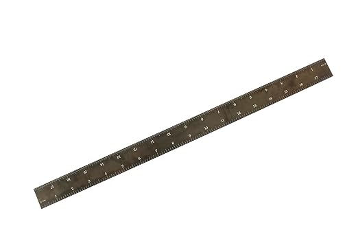 PEC Tools 18" Rigid Machinist Rule, Stainless Steel Ruler - Image 2