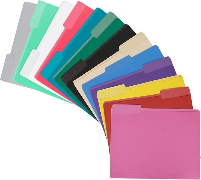 pmybupo 18pack White File Folders, 1/3 Cut Tab - Image 7