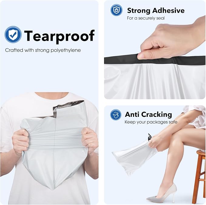 Fuxury 120000pcs 10x13" Poly Mailers, Waterproof Shipping Bags - Image 3