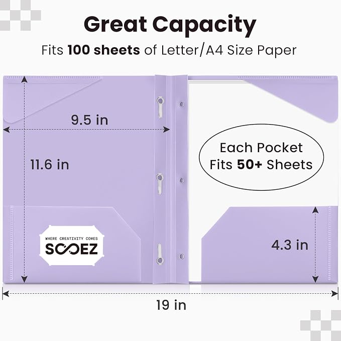 Sooez 6 Pack Plastic Folders - Image 5