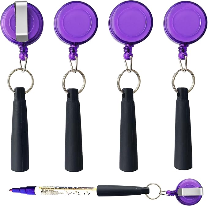 Duty Retractable Pull Pen Holder -Thick Nylon Cable- Ideal - Image 7