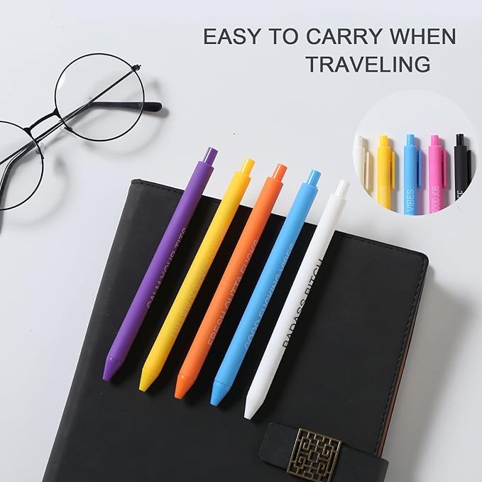 11PCS funny pens for adults,novelty sarcastic snarky office pens ballpoint,Swear Dirty Cuss Word black pens with sayings