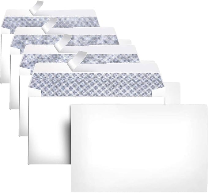 Amazon Basics #6 3/4 Security-Tinted Self-Seal Envelopes by AmazonBasics