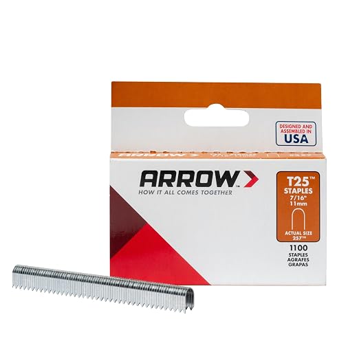 Arrow Heavy Duty T25 Round Crown Staples by ArrowToolGroup