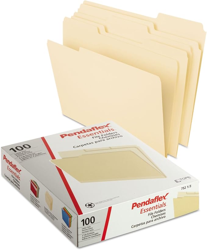 Pendaflex File Folders, Letter Size, 1/3 Cut - Image 2