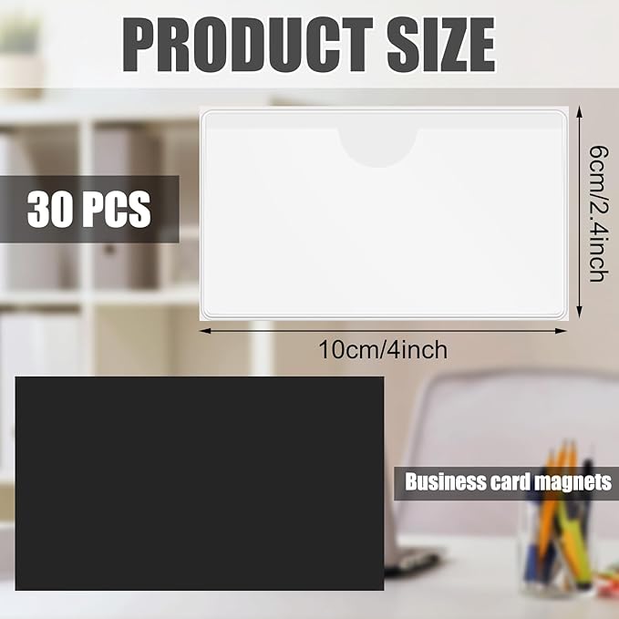 Gilprop 30 Pcs Magnetic Label Holders Pallet Rack 4.3 x 1.2 Inch Magnetic Labels - Image 2