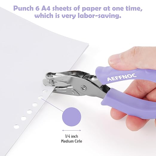 AEFFNOC Single Hole Punch, One Hole Puncher - Image 3