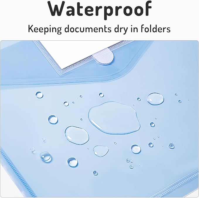 Forvencer Binder Pocket, 10 Pack Super Heavyweight Plastic Folders - Image 7