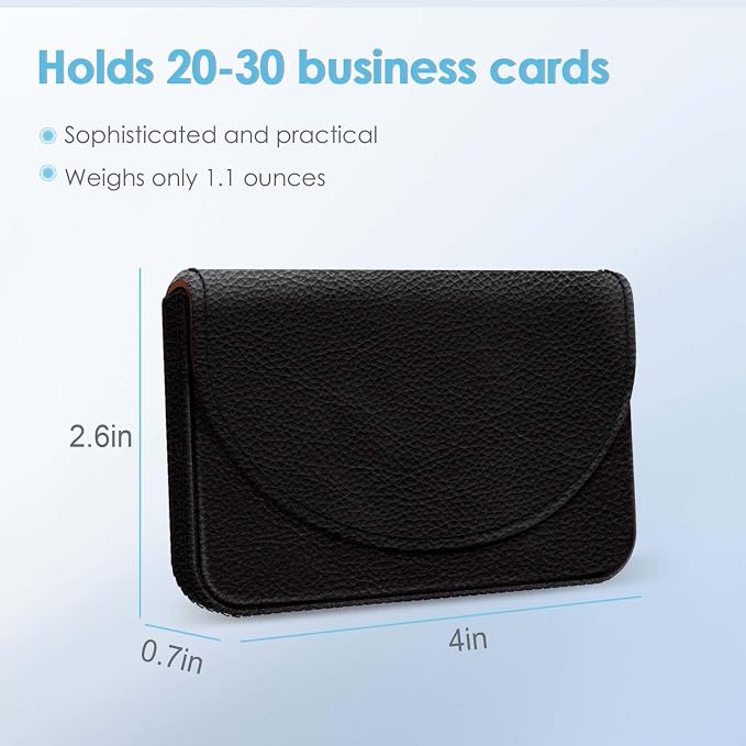 Business Card Holder，PU Leather Business Card Case Color Printing Pattern Card - Image 2