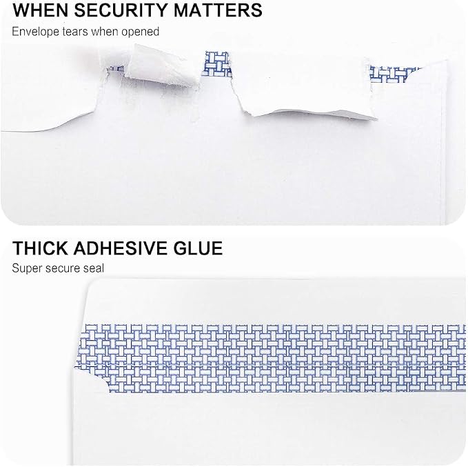 #8 Double Window Security Check Envelopes, No.8 Double Window Bussiness - Image 2